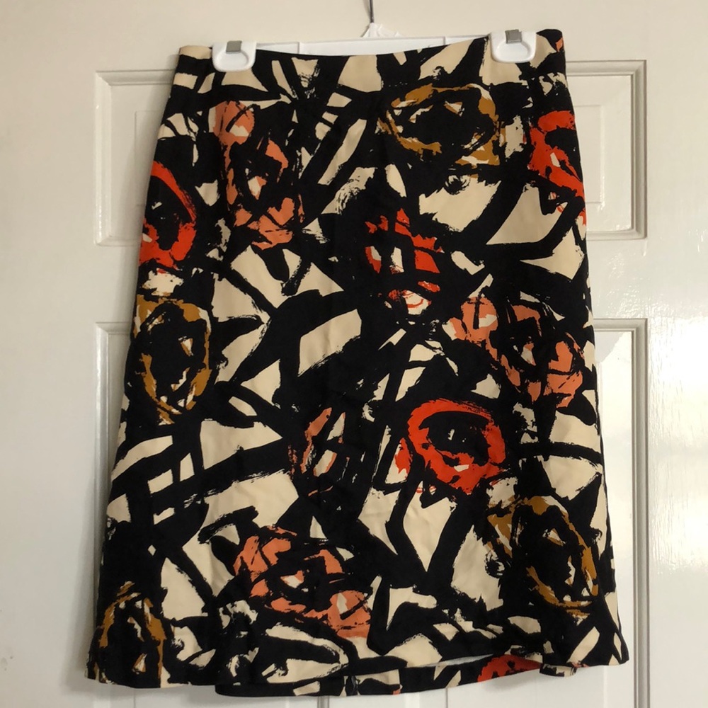 J Crew knee length a-line skirt.